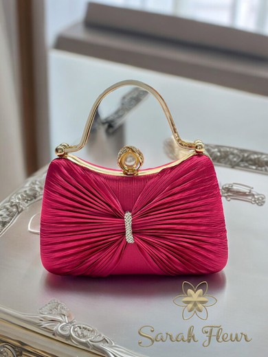 Bolso de fiesta modelo Lazo fucsia