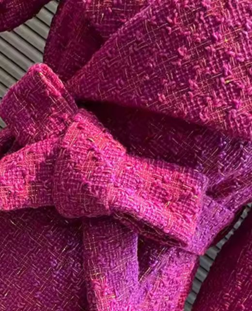 Abrigo largo modelo Fucsia