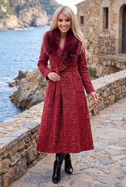 Abrigo modelo Marquesa Burdeos