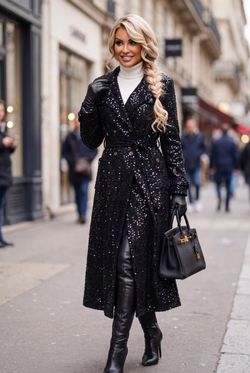 Abrigo modelo Marquesa negro
