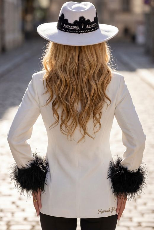 Two-tone blazer model Barbara