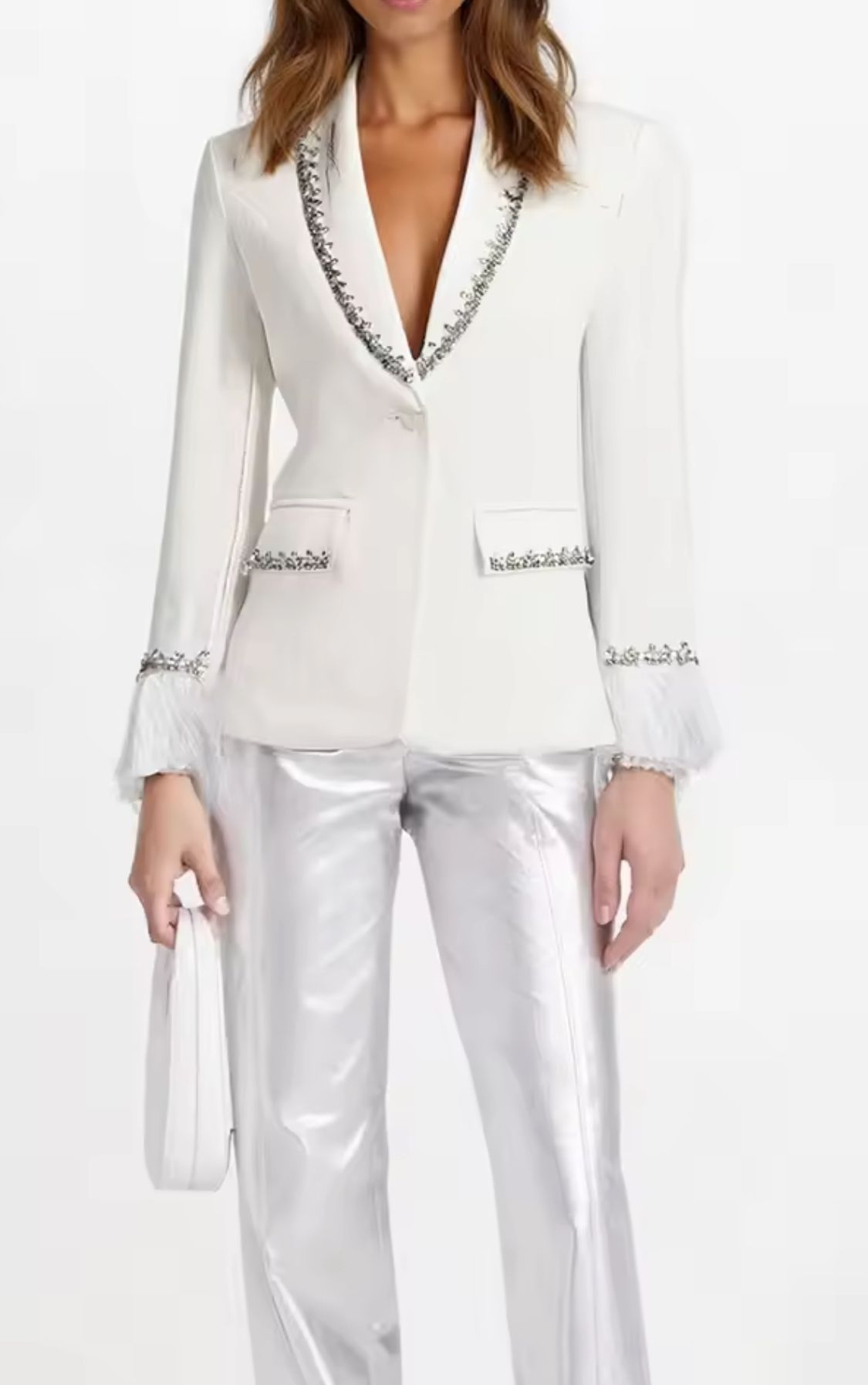 Americana modelo Brenda blanco L