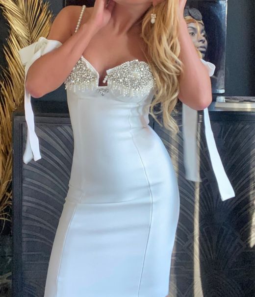 Vanesa white bandage dress