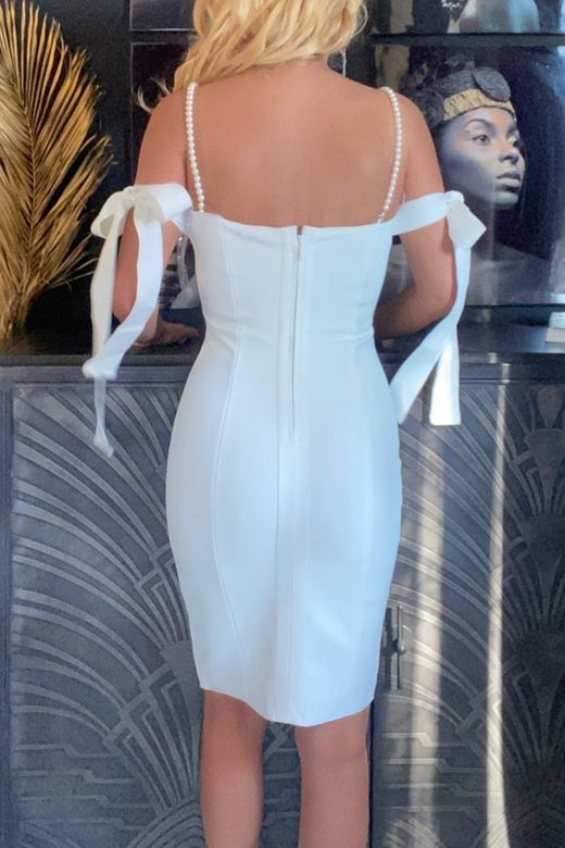Vanesa white bandage dress