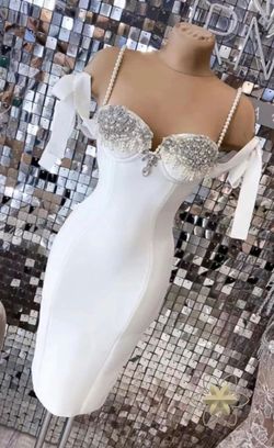 Vanesa white bandage dress