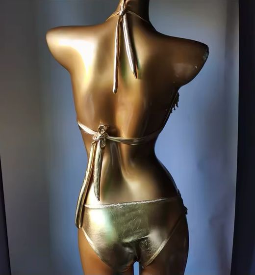Golden Eye bikini model