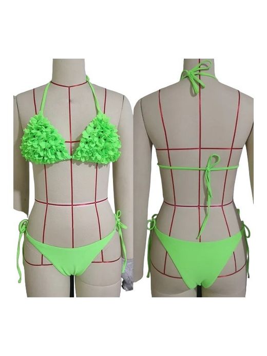 Modèle de bikini Pétales Verts