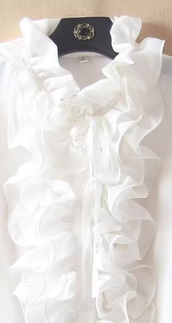 White bodysuit blouse, Malaga model