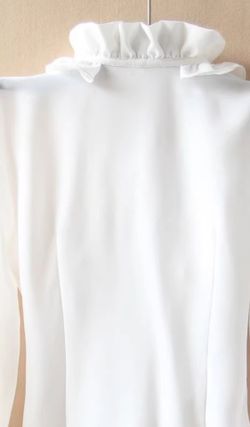 White bodysuit blouse, Malaga model