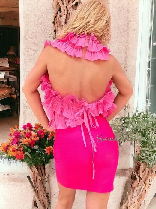 Blusa de volantes modelo Ania