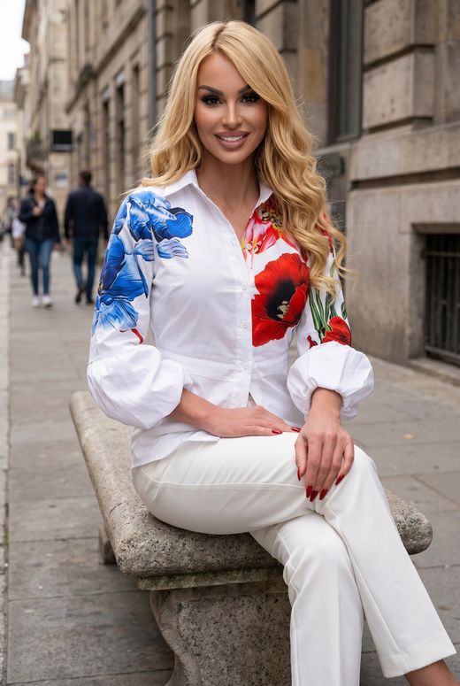 Estibaliz model blouse