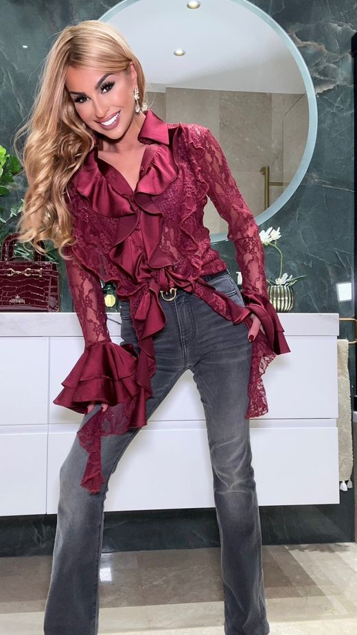 Blouse bordeaux La Corogne