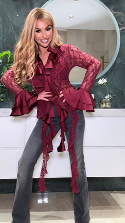 Blouse bordeaux La Corogne