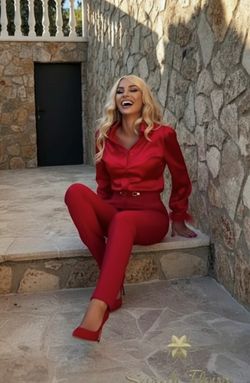 Dafne model satin blouse