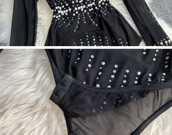 Body negro modelo Perlitas