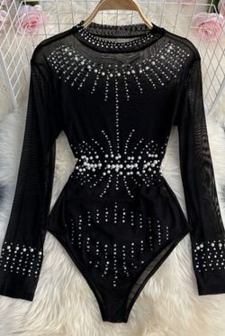 Body negro modelo Perlitas