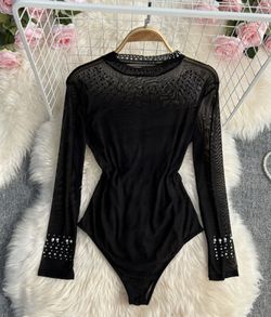 Body negro modelo Perlitas