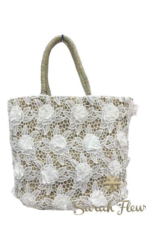 Rosas model straw basket bag