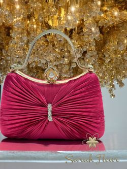 Fuchsia Bow model party bag