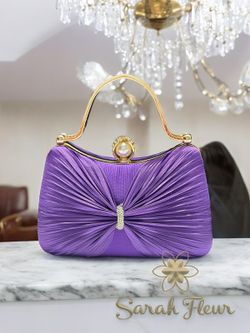 Purple bow model party bag