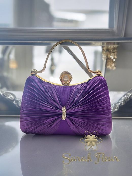 Purple bow model party bag