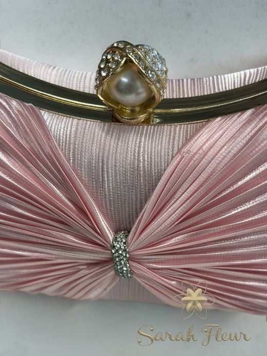 Bolso de fiesta modelo Lazo rosa