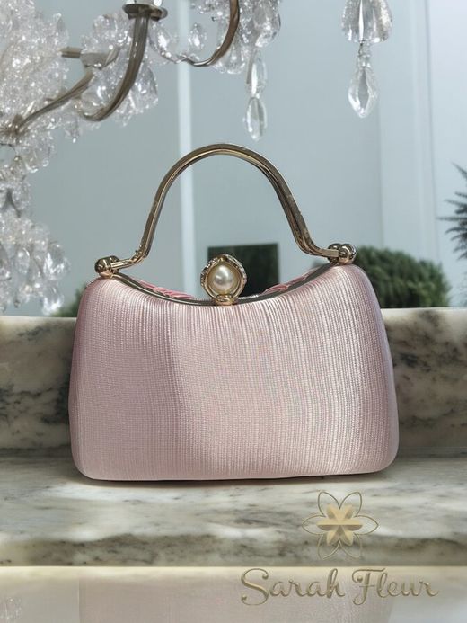 Bolso de fiesta modelo Lazo rosa
