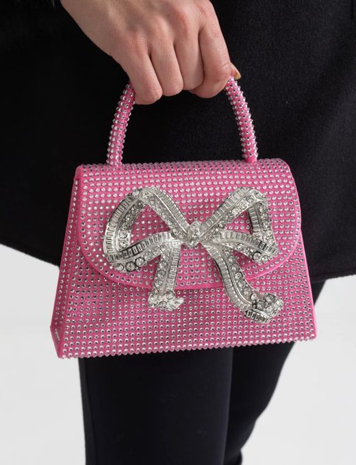 Bolso fucsia modelo Lazo