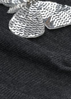 Cárdigan modelo Mariposa plateada