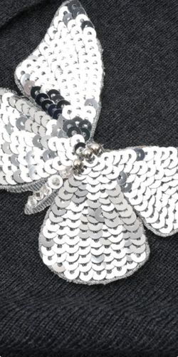 Cárdigan modelo Mariposa plateada