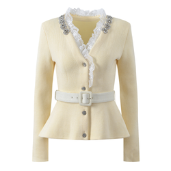 Cárdigan modelo Mimosa beige