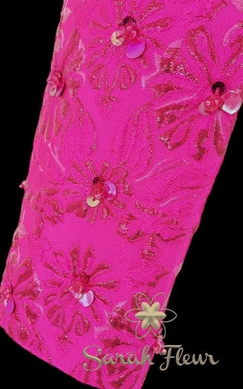 Jacquard flower jacket model Laura