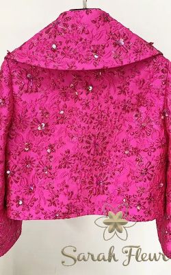 Jacquard flower jacket model Laura