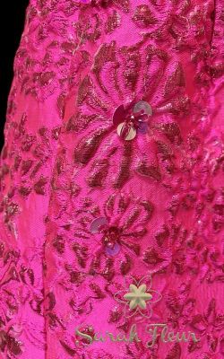 Jacquard flower jacket model Laura