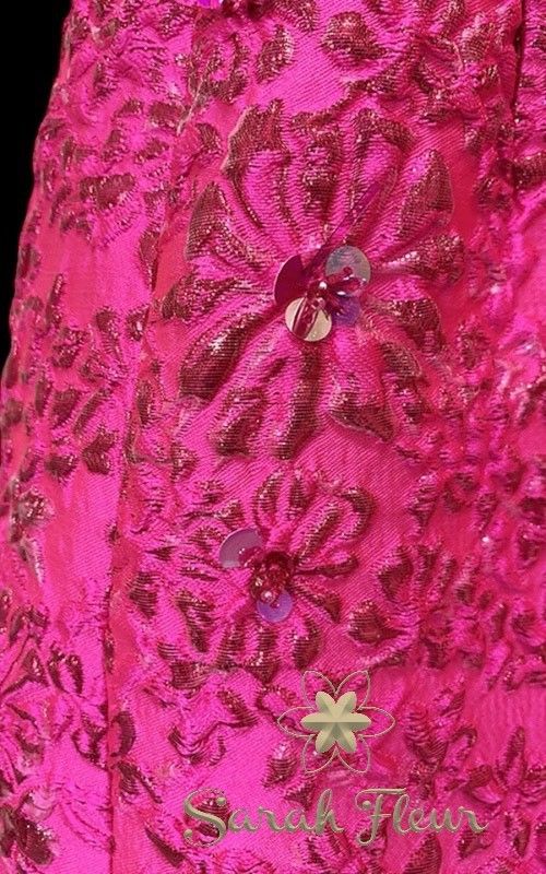 Jacquard flower jacket model Laura