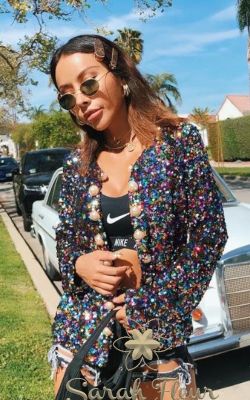 Chaqueta de lentejuelas modelo Telma