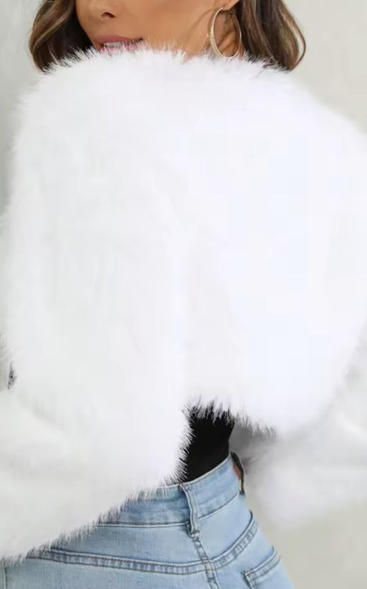 Alexandra model jacket, white