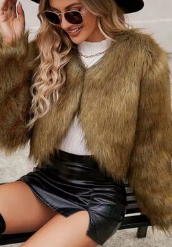 Alexandra long brown jacket