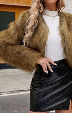 Alexandra long brown jacket