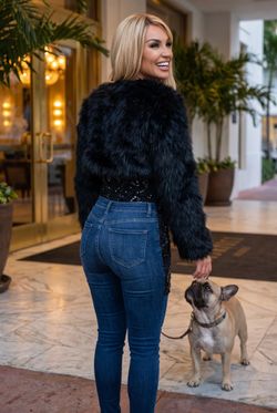 Alexandra model jacket, black