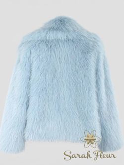 Chaqueta modelo Copito azul