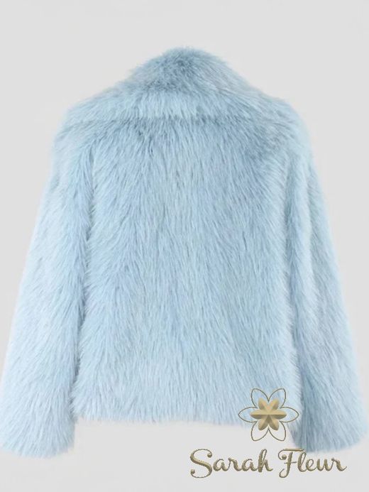 Chaqueta modelo Copito azul