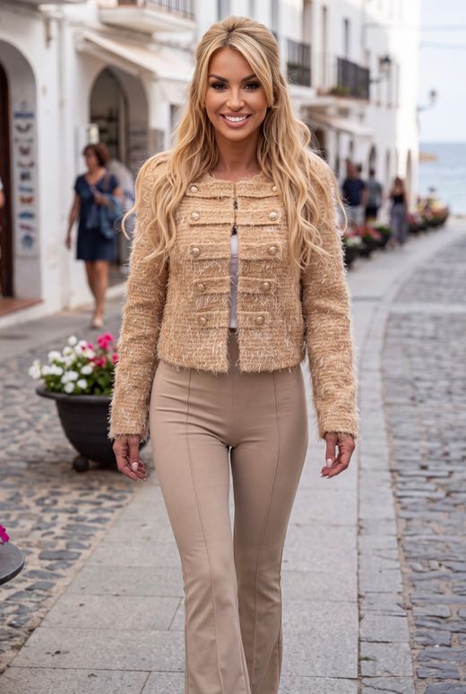 Chaqueta modelo Cuca marrón