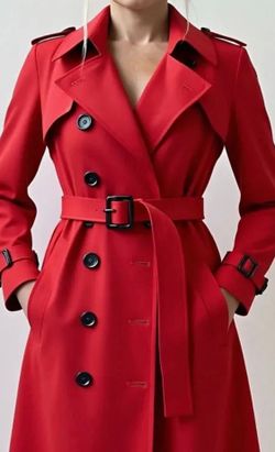 Chaqueta modelo Gabardina Roja