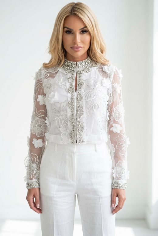 Isadora Blanca model jacket