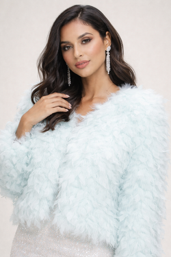 Letizzia model jacket, sky blue