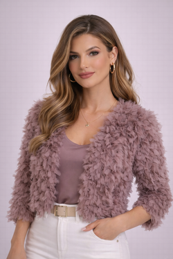 Letizzia short brown jacket