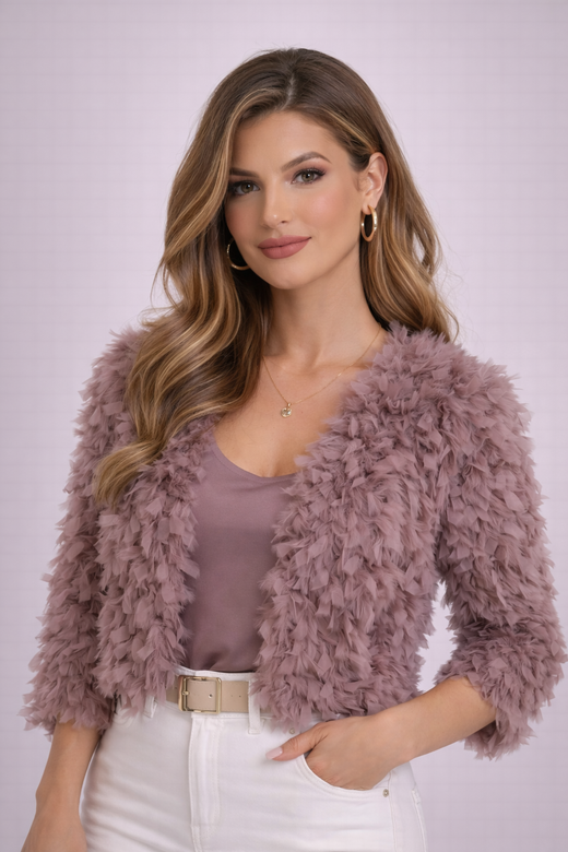 Letizzia short brown jacket