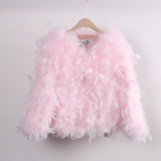 Chaqueta modelo Letizzia corta rosa bebé