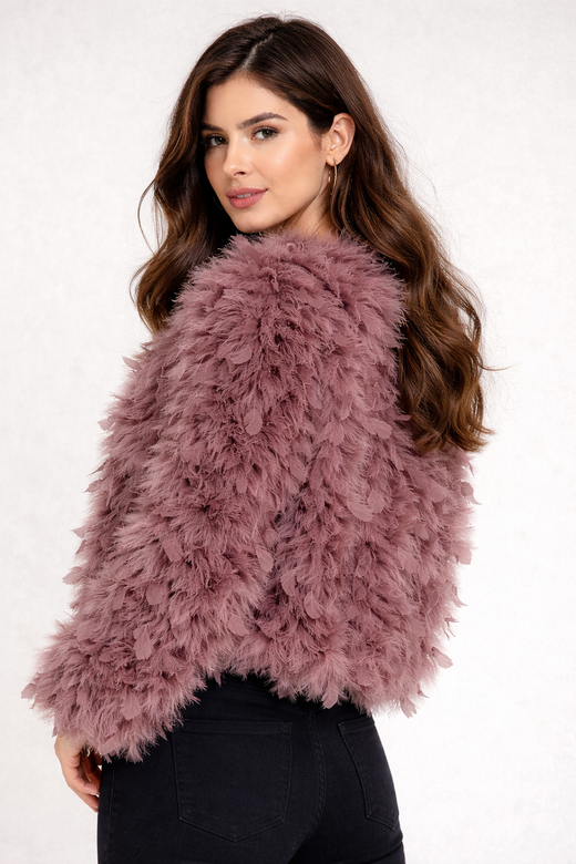 Letizzia model jacket, brown